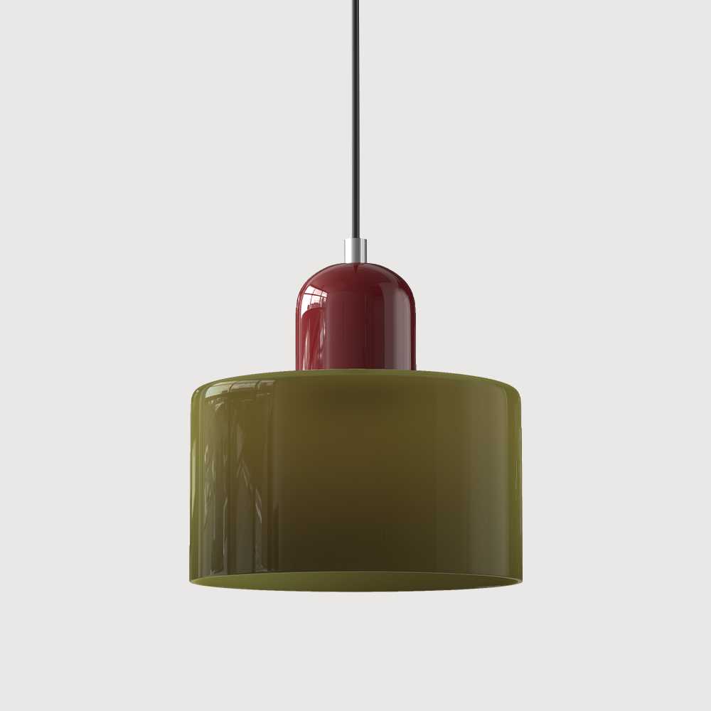 Suspension Bauhaus artistique en verre