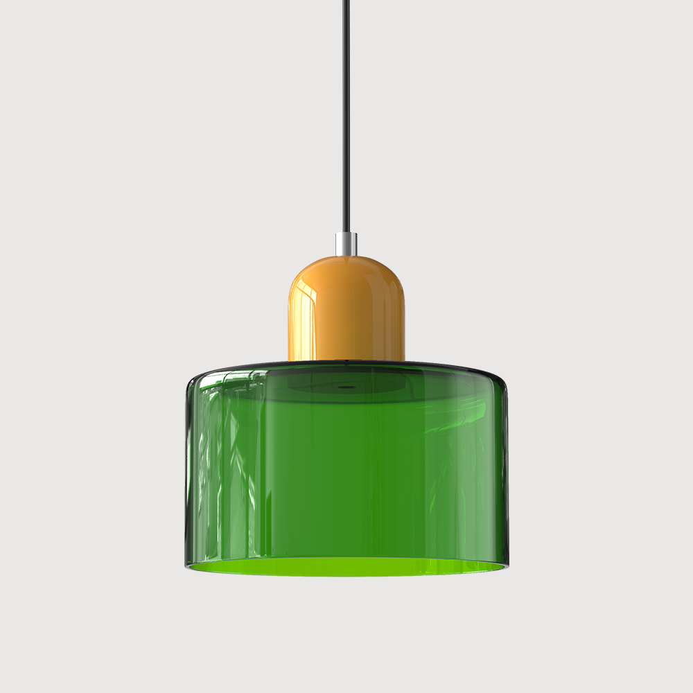 Suspension Bauhaus artistique en verre