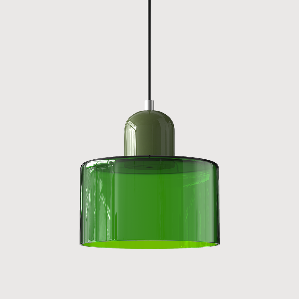 Suspension Bauhaus artistique en verre