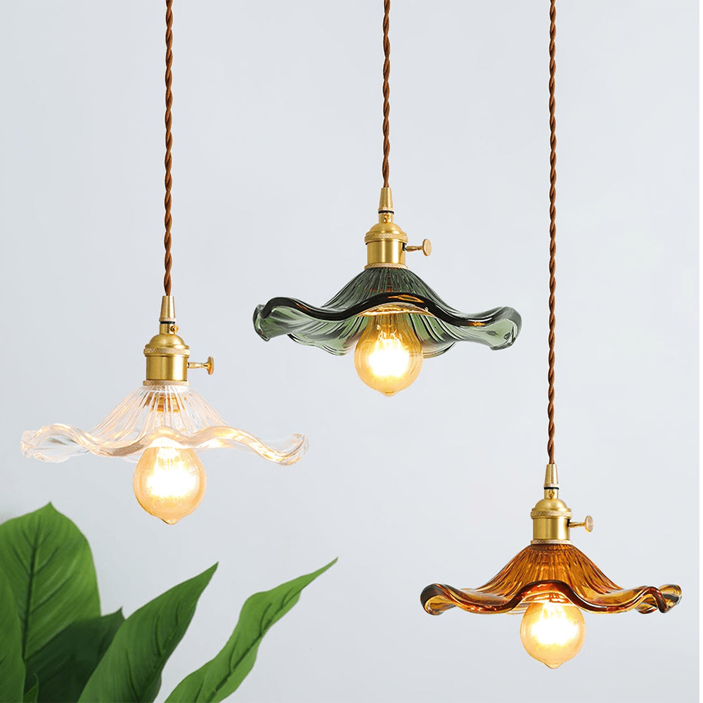 Lampe suspendue moderne fleur d'hibiscus