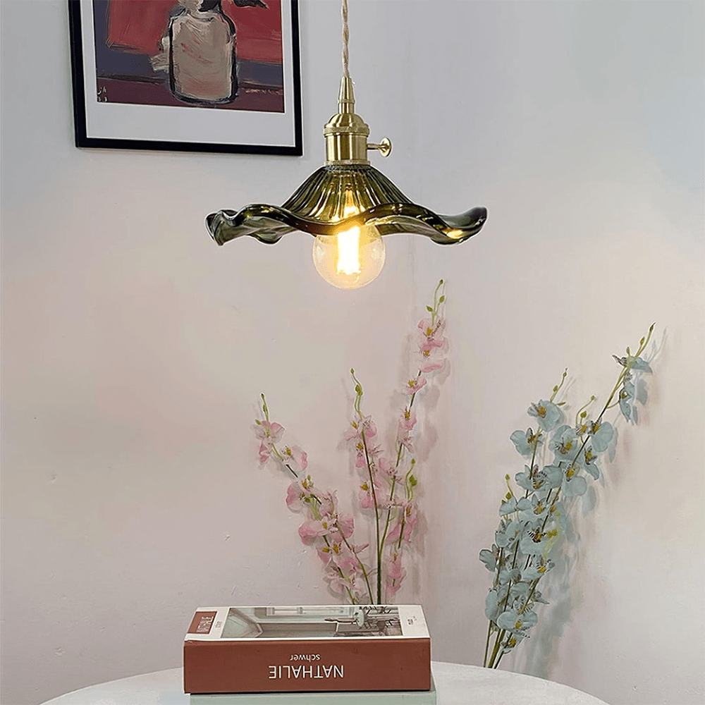 Lampe suspendue moderne fleur d'hibiscus