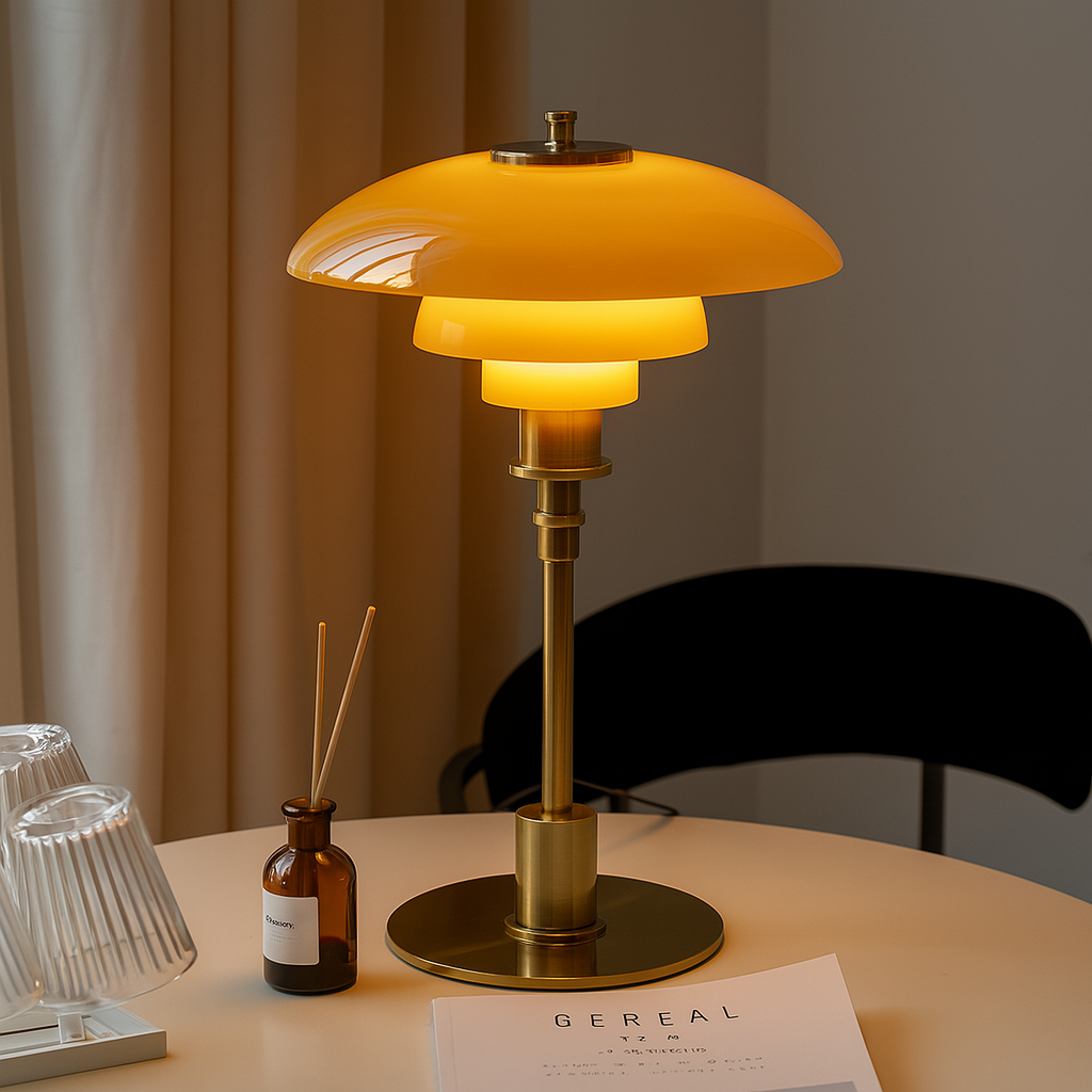 Lampe de table design danoise fine et minimaliste
