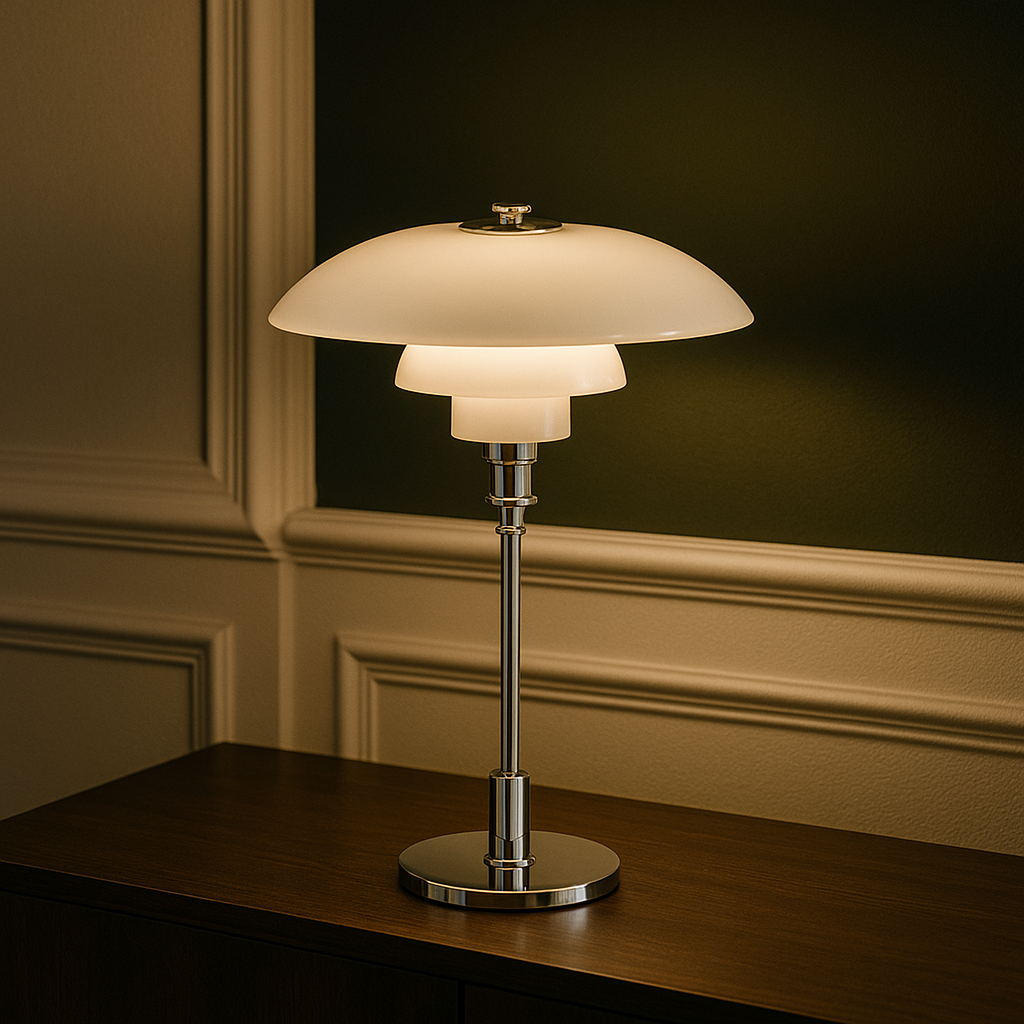 Lampe de table design danoise fine et minimaliste