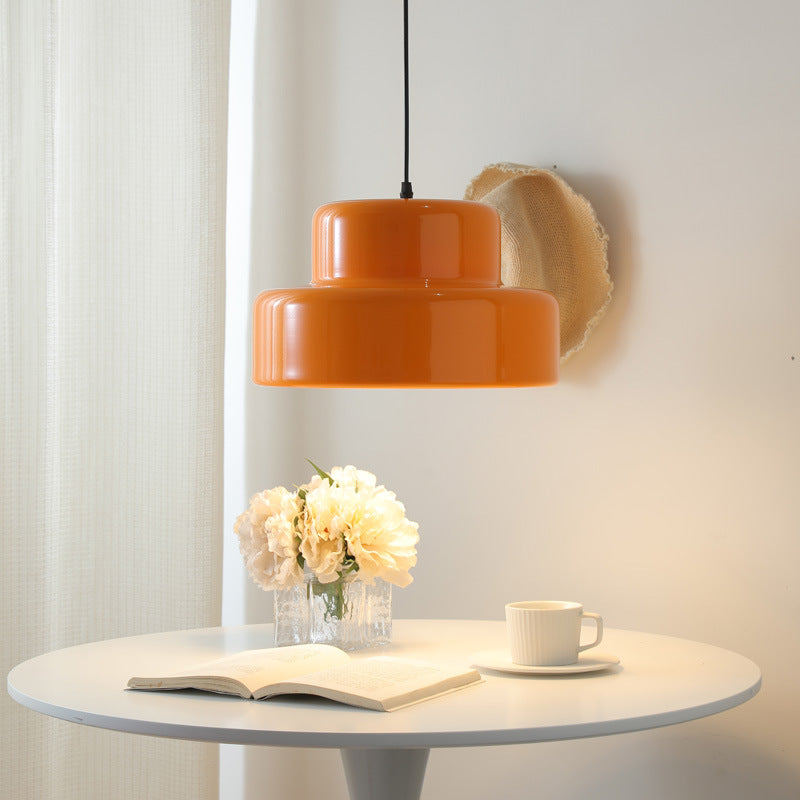 Lampe suspendue Bauhaus italienne éclatante