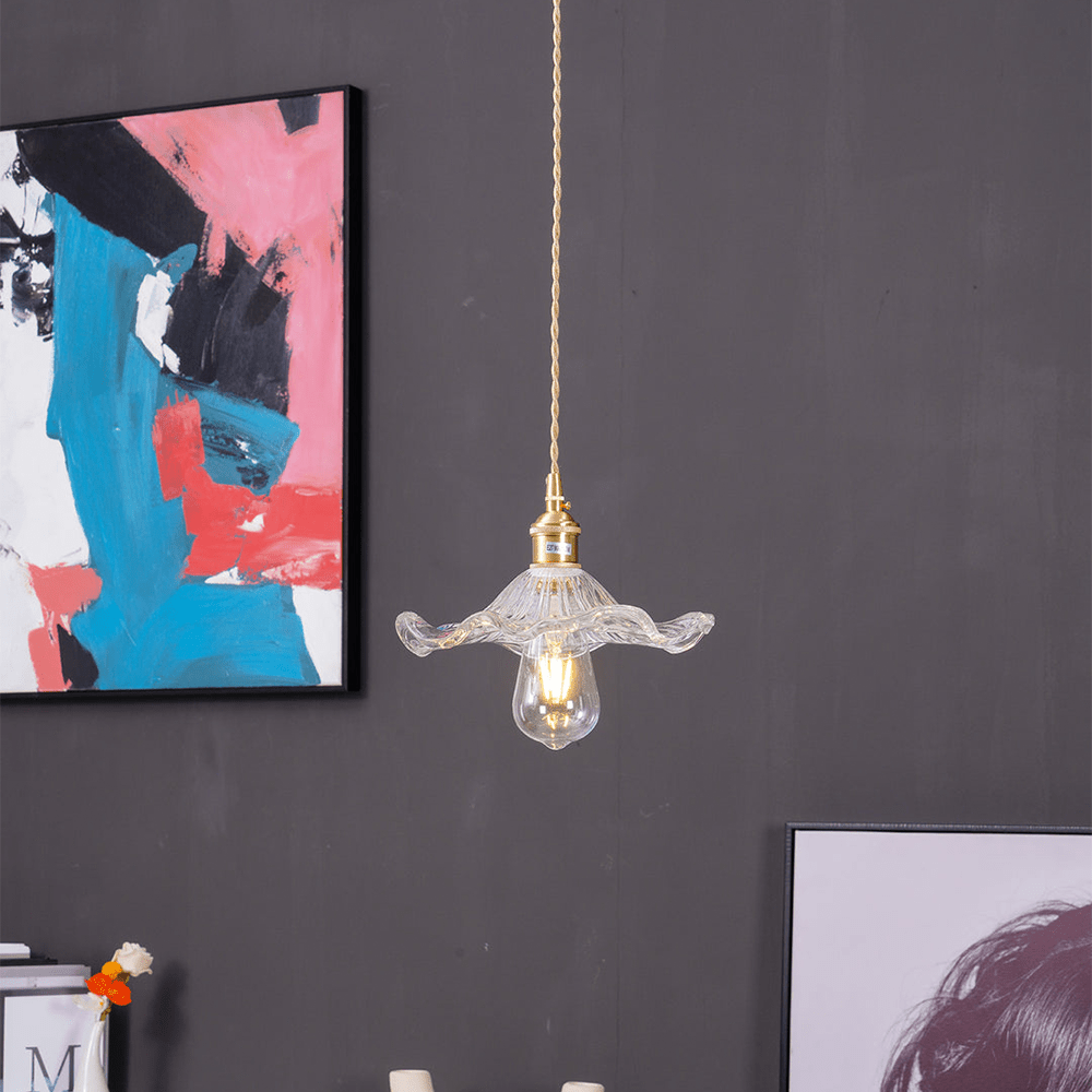 Lampe suspendue moderne fleur d'hibiscus