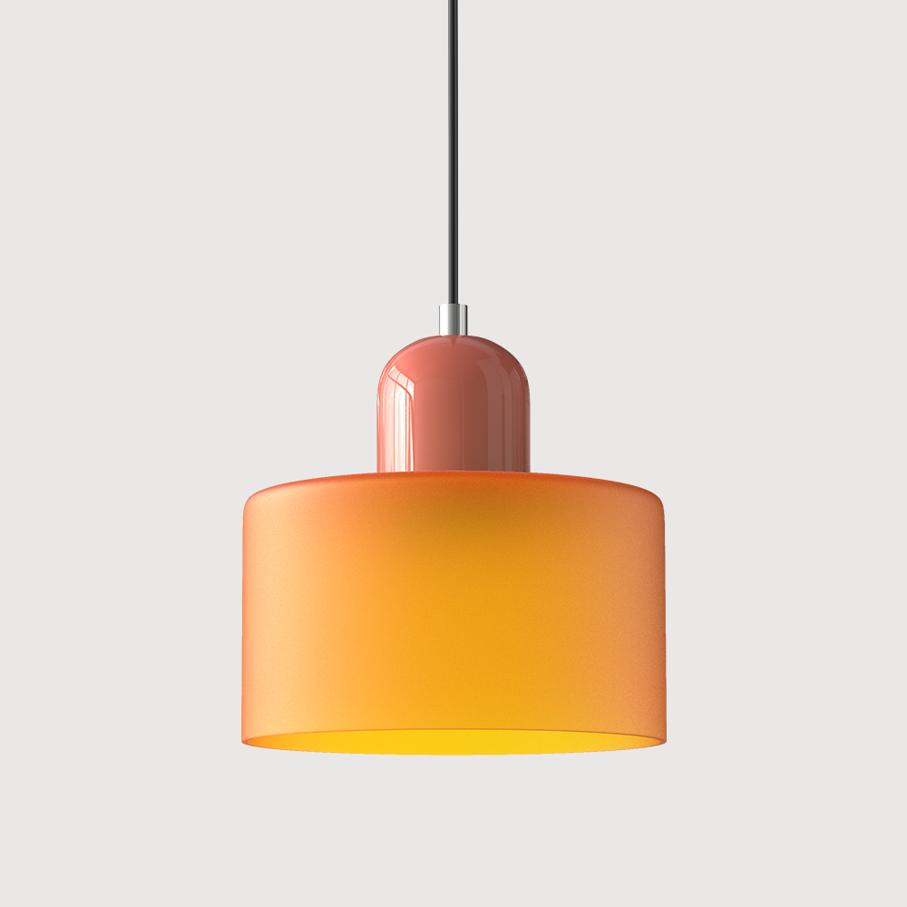 Suspension Bauhaus artistique en verre