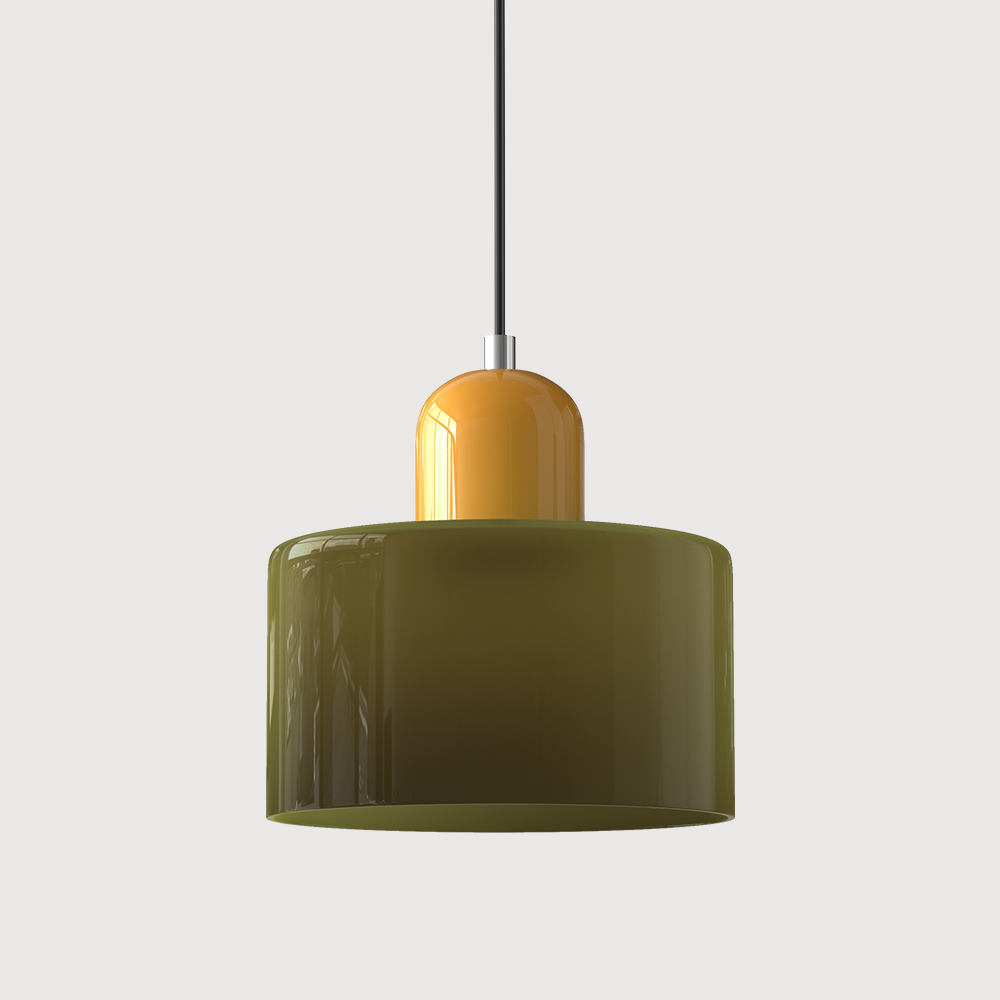 Suspension Bauhaus artistique en verre