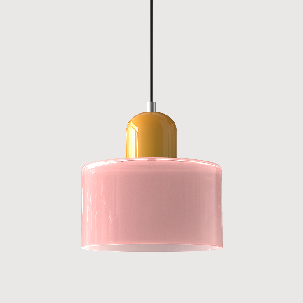 Suspension Bauhaus artistique en verre