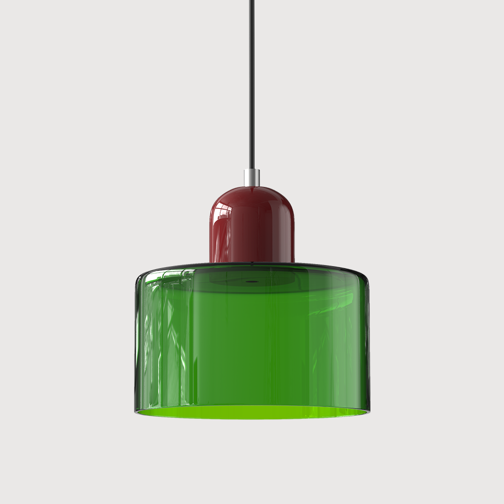 Suspension Bauhaus artistique en verre