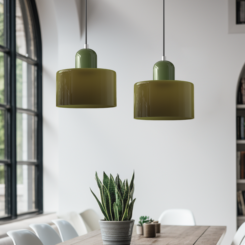 Lampe suspendue créative Bauhaus en verre