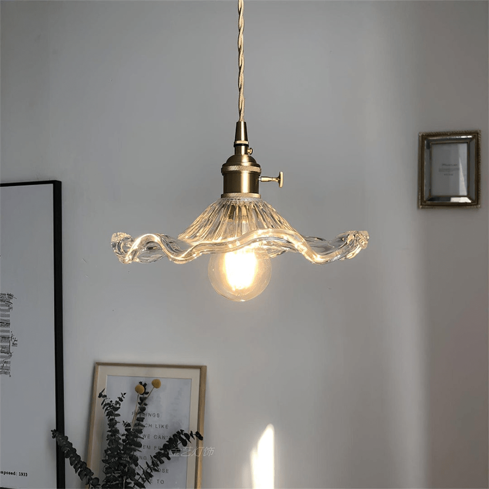 Lampe suspendue moderne fleur d'hibiscus