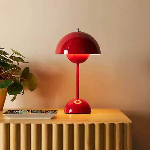 Lampe de table LED champignon minimaliste