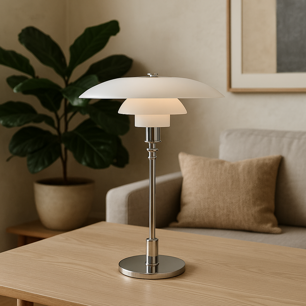 Lampe de table design danoise fine et minimaliste