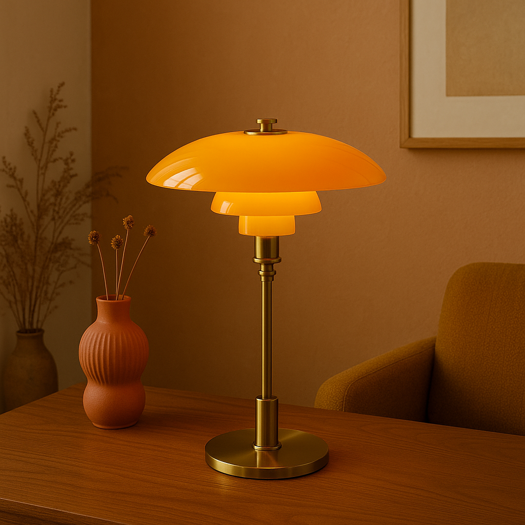 Lampe de table design danoise fine et minimaliste
