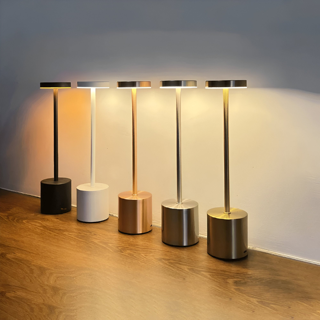 Lampe de table LED rétro sans fil rechargeable