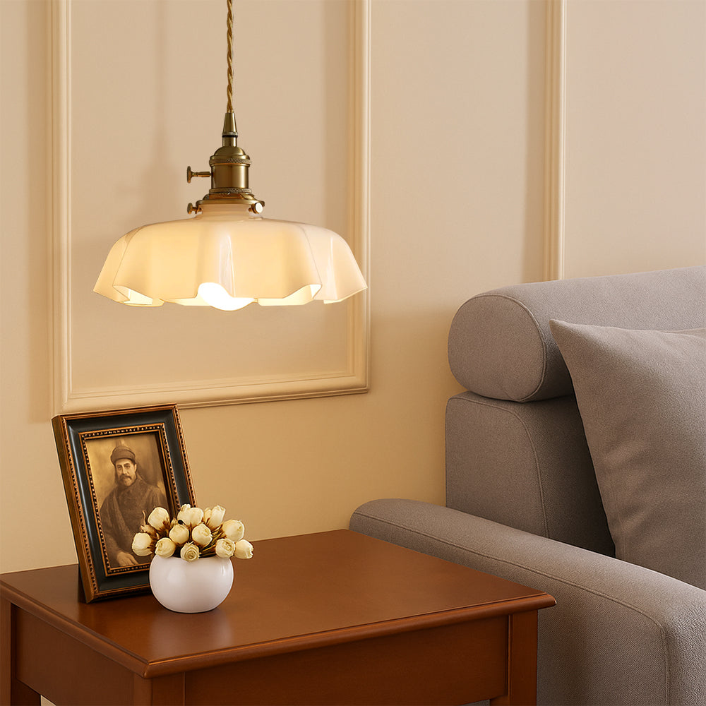 Lampe suspendue vintage française