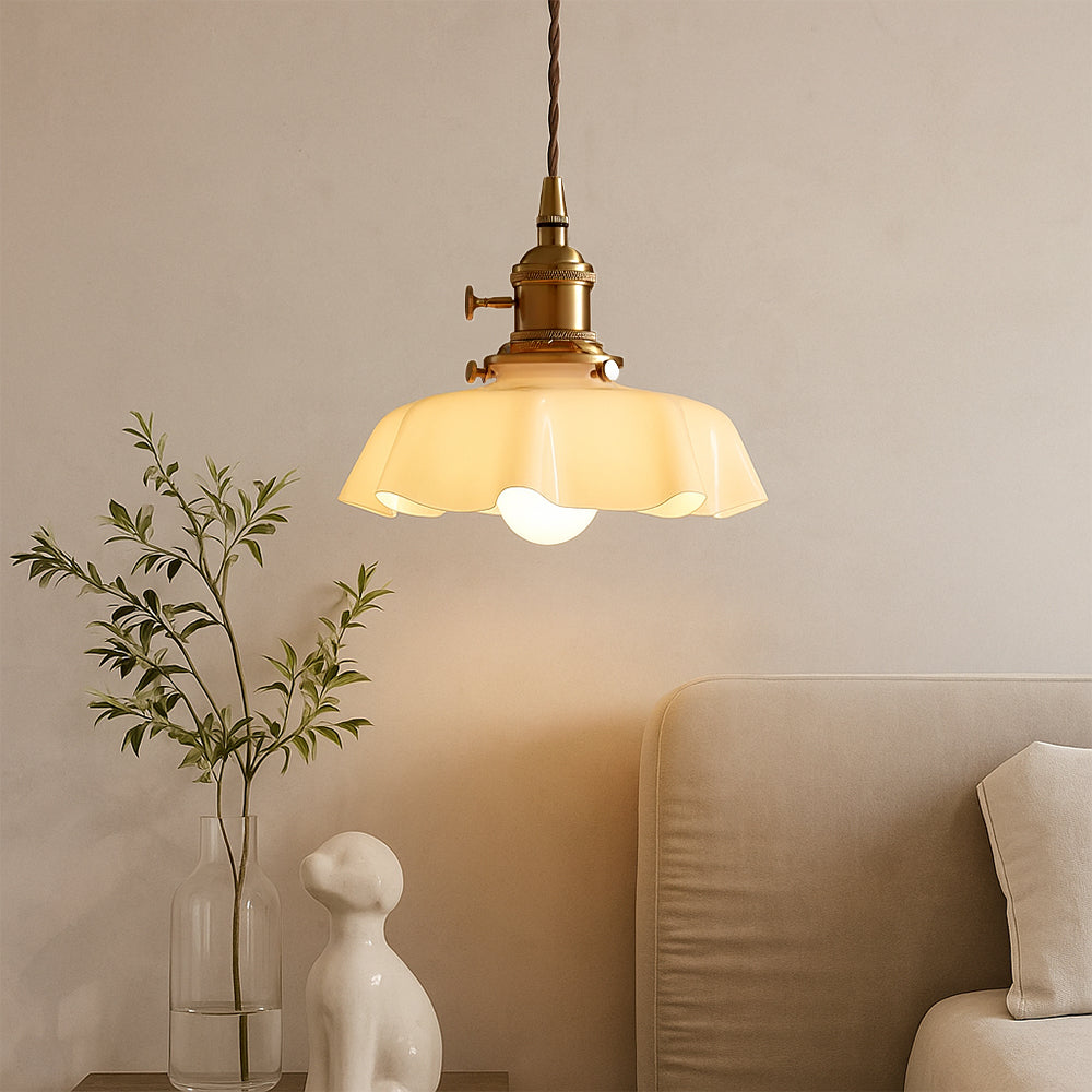 Lampe suspendue vintage française