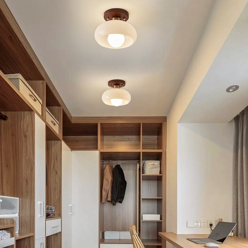 Plafonnier Bauhaus italien crème