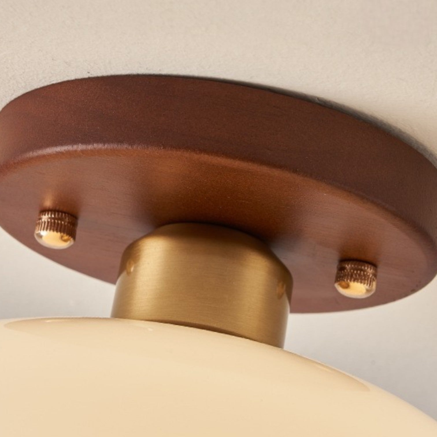 Plafonnier Bauhaus italien crème