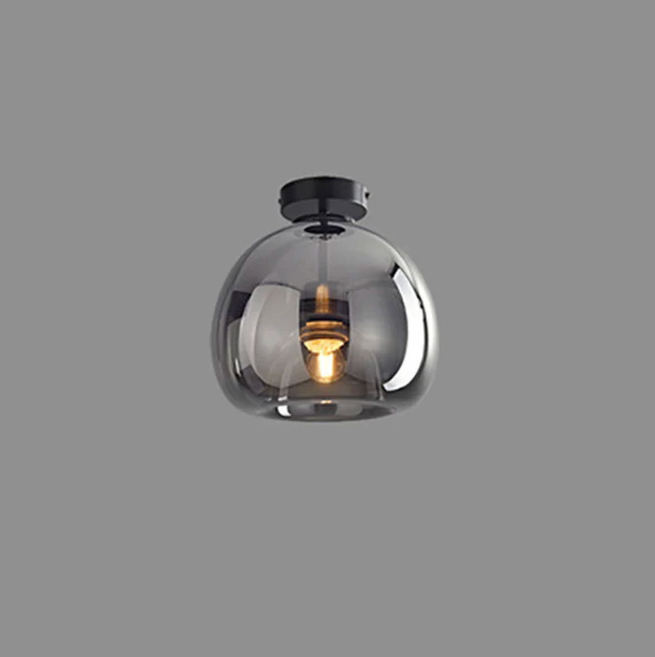 Plafonnier sphère en verre à montage en saillie